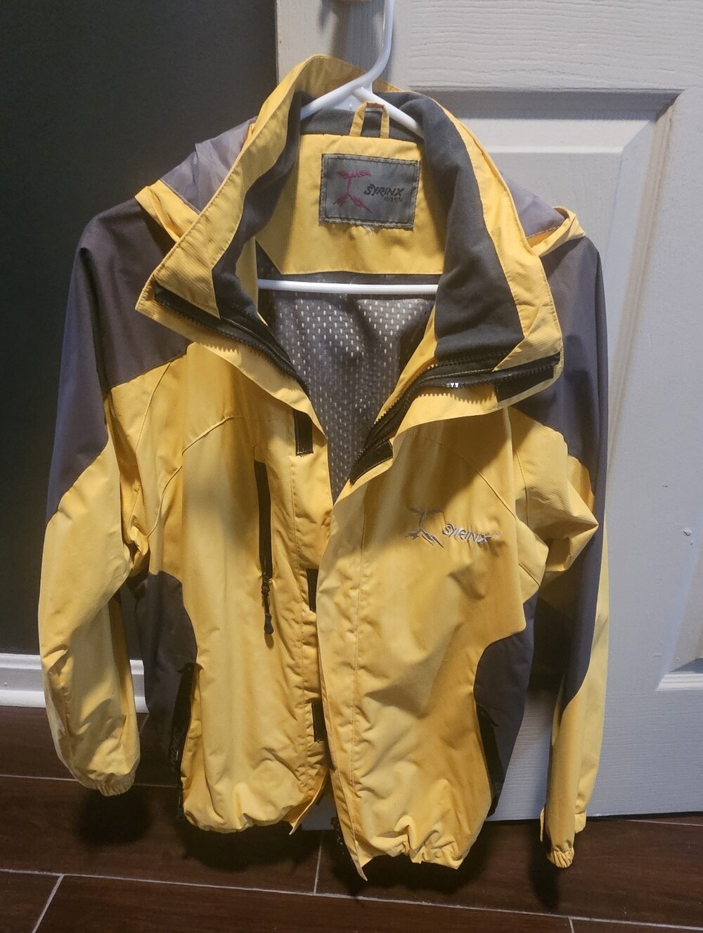 Yellow & Gray Women's Waterproof Jacket
